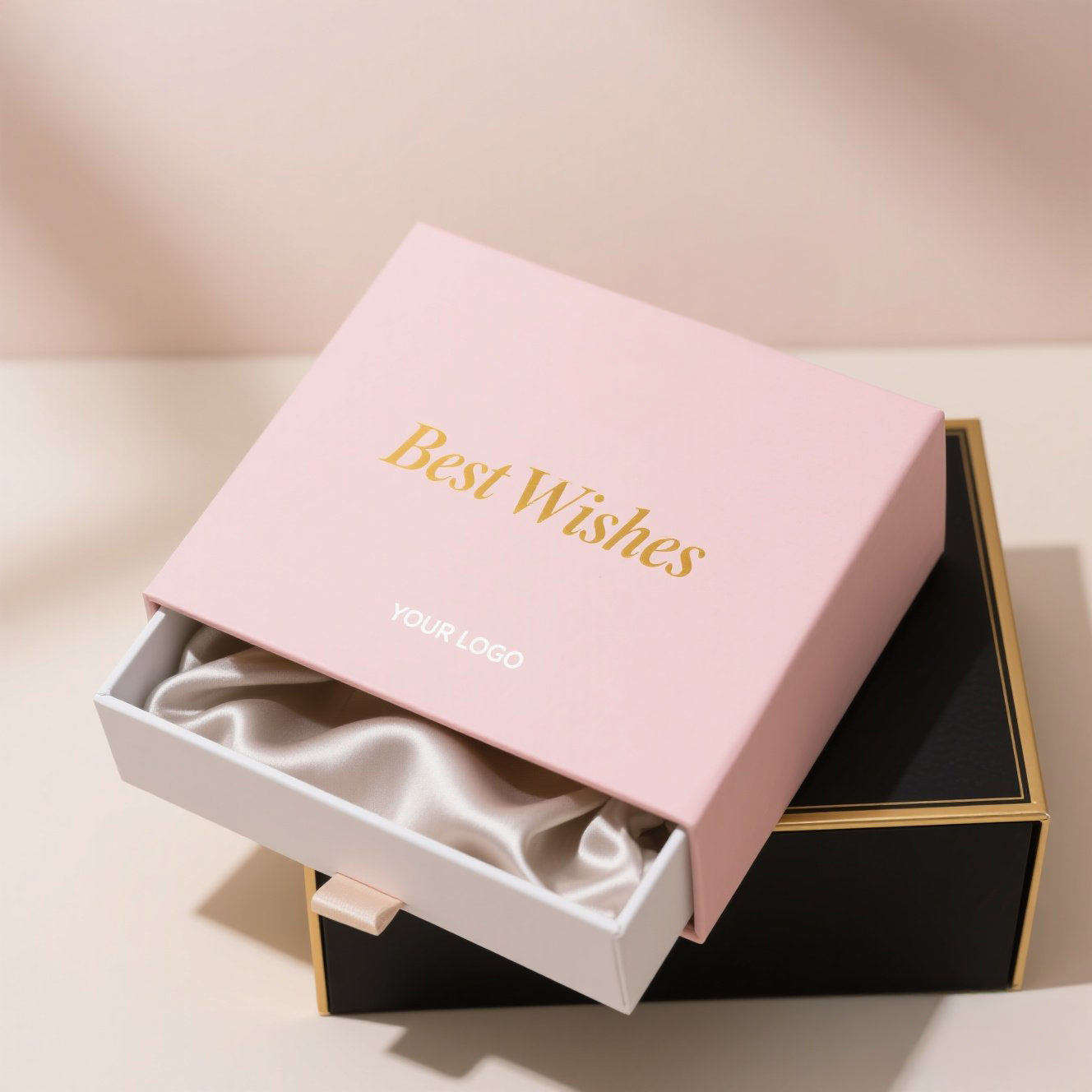 High Custom Luxury Mini Square Push-Pull Alloy Lipstick Gel Box Container Size 3*3*12