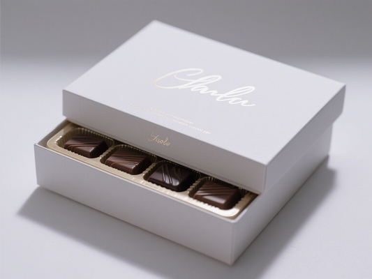 Custom Acrylic Chocolate Box Kit Kat Packaging Box with Modern Cover Design for Gift Display and Party Presentation