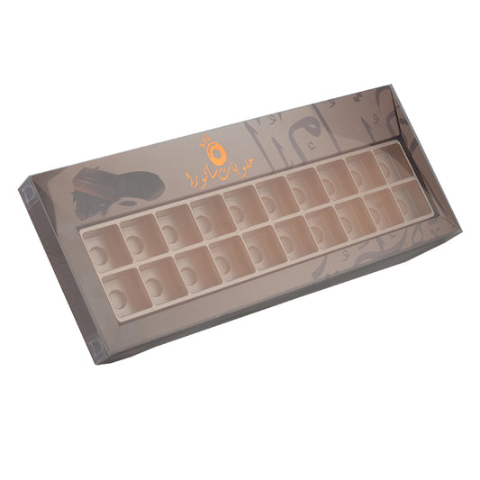 Custom Chocolate Bar Box with Clear Window and Rigid Paper Gift Box for Christmas Holiday Chocolate Display