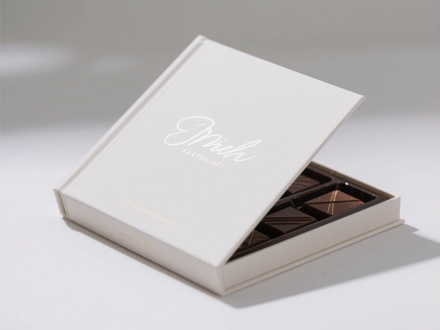 Artisanal Chocolate Cookie Cake Box with Custom Edible Ink Printing Packaging for Christmas Gift or Party Display Use