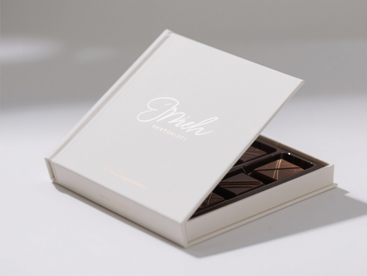 Artisanal Chocolate Cookie Cake Box with Custom Edible Ink Printing Packaging for Christmas Gift or Party Display Use