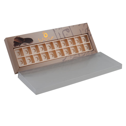 Custom Chocolate Bar Box with Clear Window and Rigid Paper Gift Box for Christmas Holiday Chocolate Display