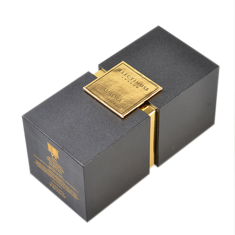 Customized Perfume Packaging Round Bottle Box Small Paper Cosmetic Essential Oil Bottle Boxes with Packaging Box Green