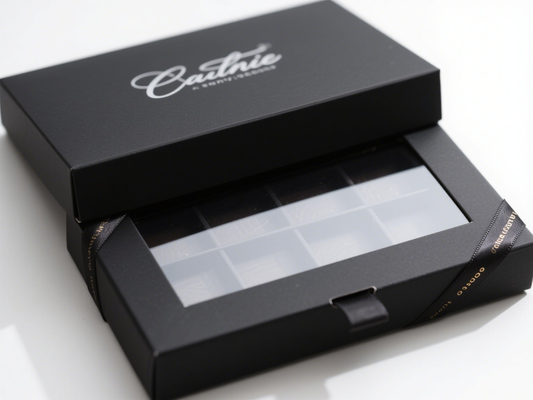 Custom Chocolate Truffle Box with Dividers and Cookie Cake Packaging Gift Box for Christmas Holiday Use