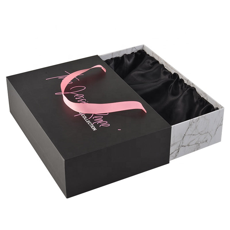 Custom Logo Clothing Cosmetic Craft Perfume Jewelry Packaging Boxes Customized Luxury Drawer Paper Gift Box with Satin Lining