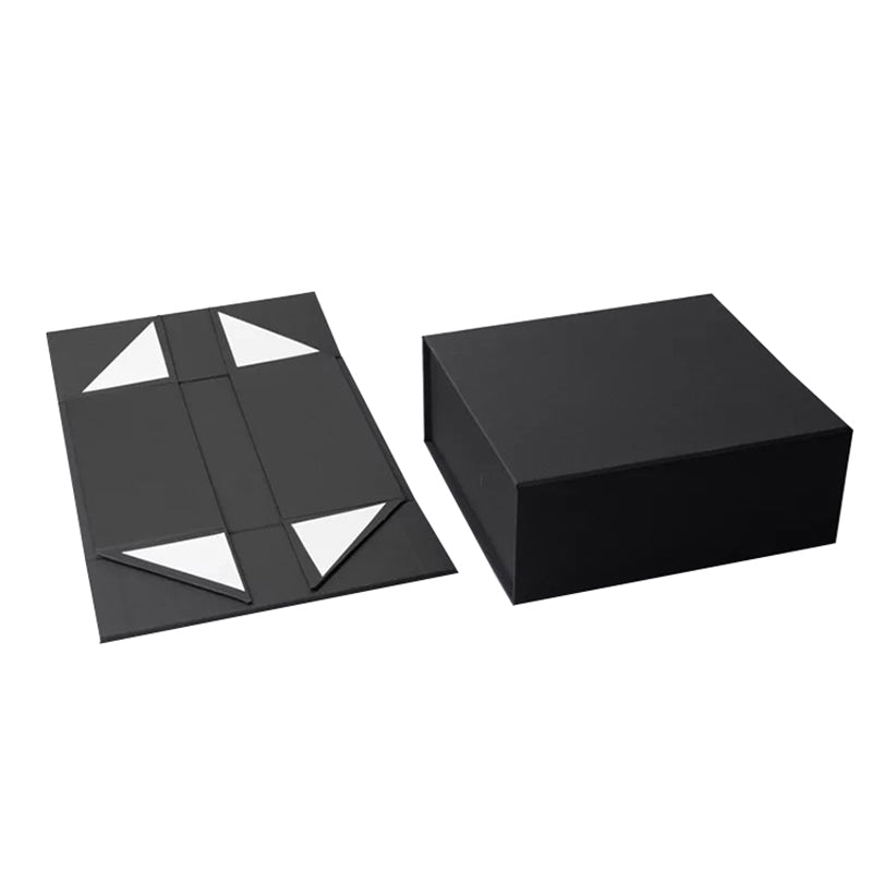 Custom Logo Printed Paper Rigid Cardboard Clothing Shoe Packaging Ribbon Magnetic Closure Folding Foldable Gift Boxes