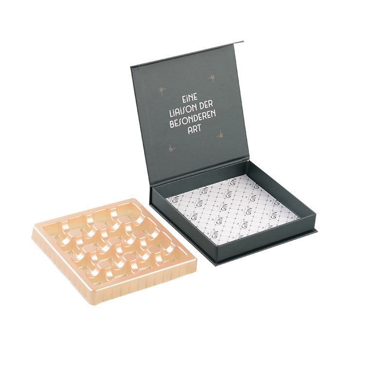 Custom Luxury Chocolate Box Packaging with Insert Tray and Rigid Gift Box Design for Celebration or Party Use