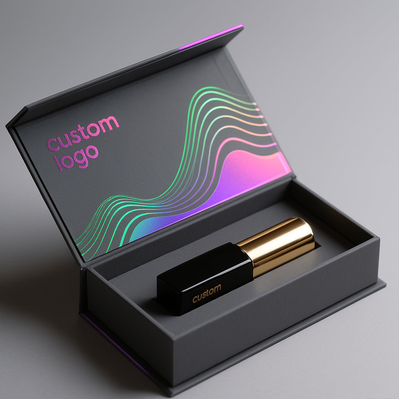 High Luxury Cosmetic Paper Boxes Lipstick Box Custom Pr Lipstick Packing Box Business Style