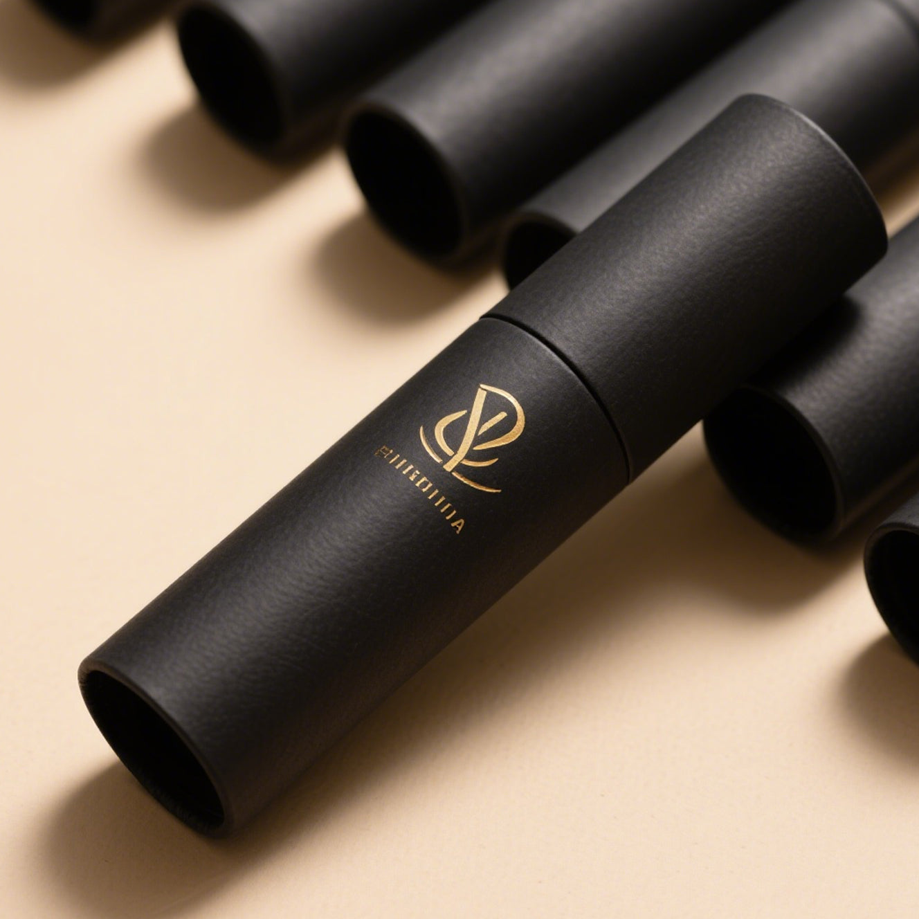 Eco-Friendly Premium Luxury Gold Lipstick Tube Holder Custom Logo Printed Embossing Private Label Packaging Box