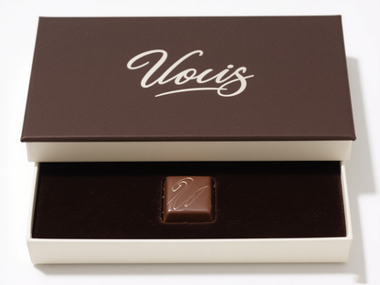 Rigid Velvet Chocolate Packaging Box Bonbon Gift Box for Dessert Storage and Holiday or Celebration Gift Display