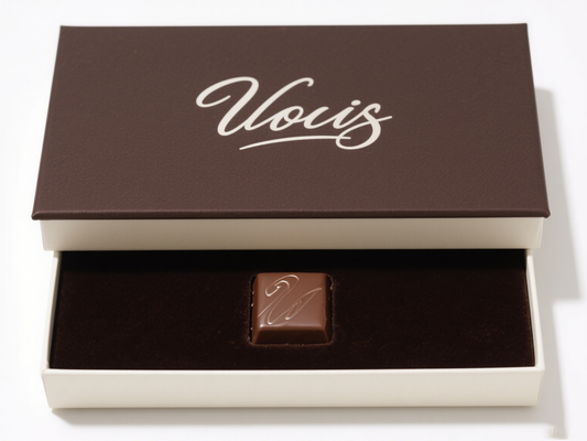 Rigid Velvet Chocolate Packaging Box Bonbon Gift Box for Dessert Storage and Holiday or Celebration Gift Display