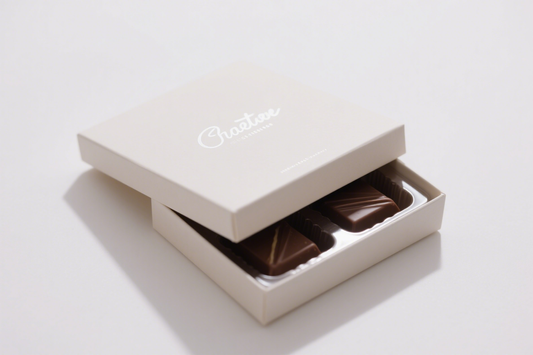 Premium Rigid Chocolate Mini Gift Box Luxury Packaging Box for Personal Dessert Storage and Romantic Gift Scene