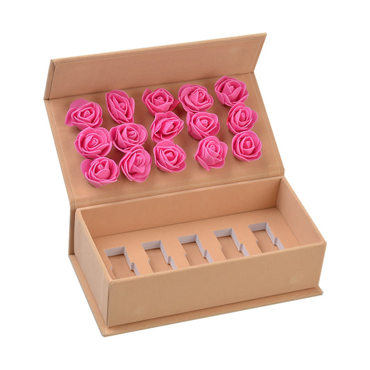 Luxury Honey Gift Packaging Box with Velvet Storage and Elegant Cosmetic Gift Box