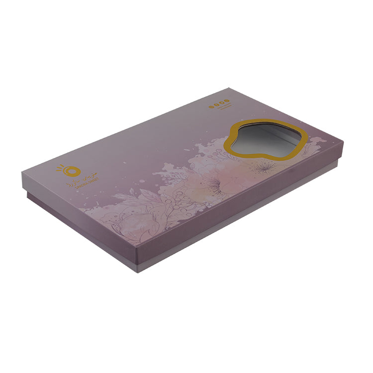 Custom Eco-Friendly Chocolate Packaging Box with Clear Window Design and Rigid Structure for Gift or Retail Use