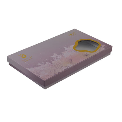 Custom Eco-Friendly Chocolate Packaging Box with Clear Window Design and Rigid Structure for Gift or Retail Use