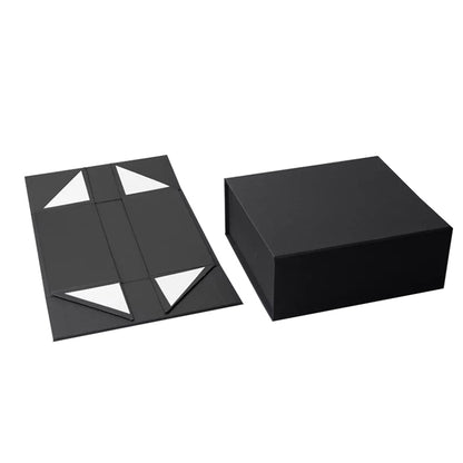 Custom Logo Printed Paper Rigid Cardboard Clothing Shoe Packaging Ribbon Magnetic Closure Folding Foldable Gift Boxes