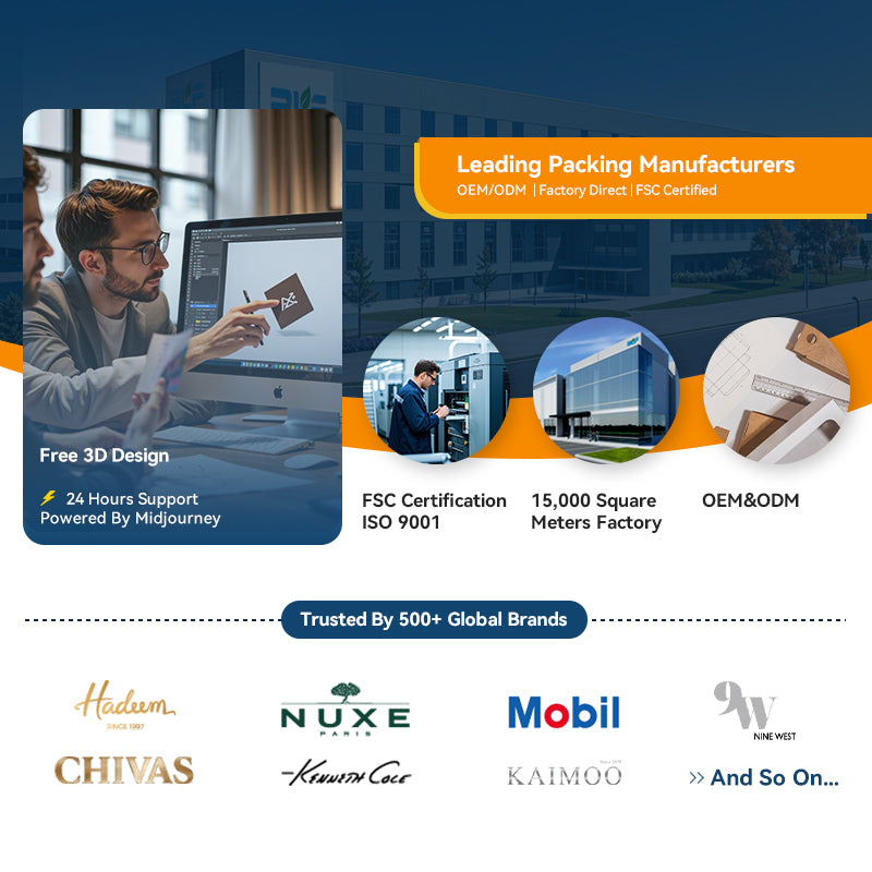 Branded Folding Paper Boxes with Your Own Logo Custom Packaging Box for Product Storage or Retail Promotion Use