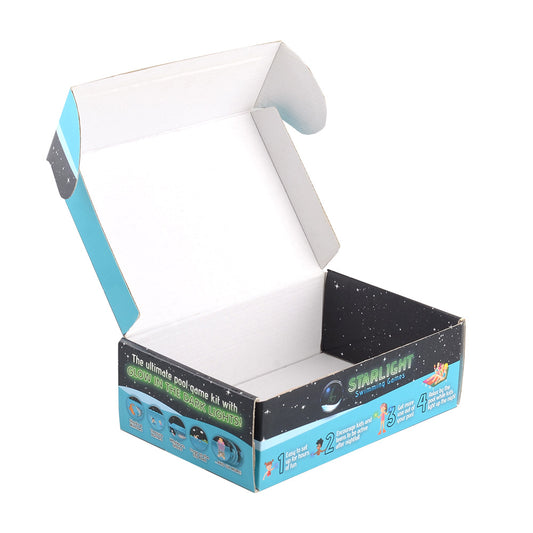 Premium White Folding Cardboard Paper Box Custom Packaging for Gift Storage and Product Shipping Display