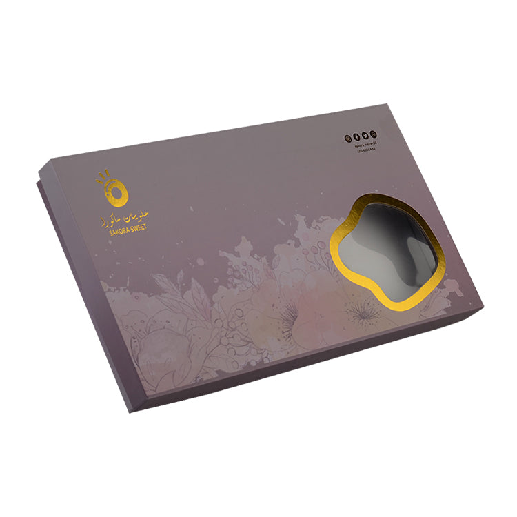 Custom Eco-Friendly Chocolate Packaging Box with Clear Window Design and Rigid Structure for Gift or Retail Use