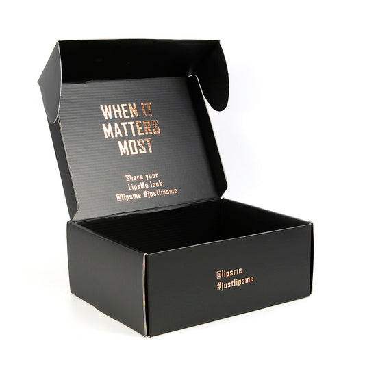 Custom Rigid Black Paper Box and Cardboard Gift Packaging Box for Product Display and Brand Promotion Use